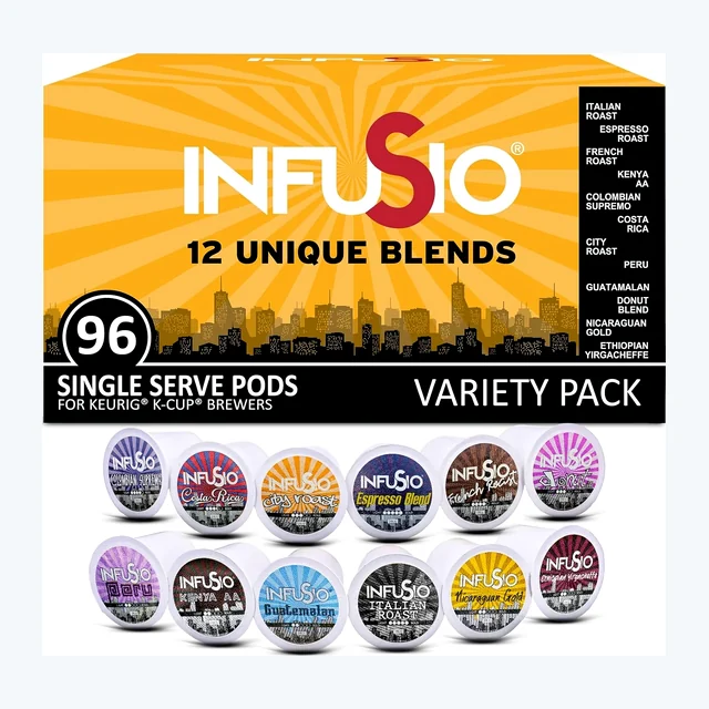 InfuSio Variety Pack (96 Count/12 Different Blends)