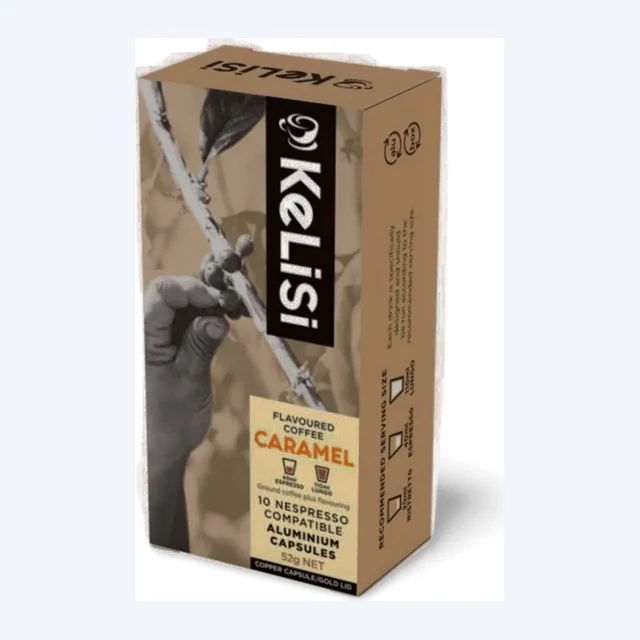 KeLiSi Caramel Coffee | Nespresso Compatible Aluminium Coffee Capsules