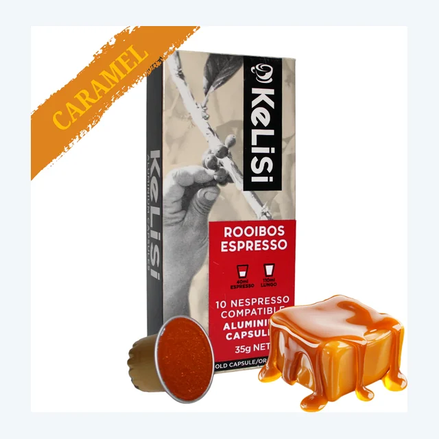 KeLiSi Caramel Rooibos Espresso | Nespresso Compatible Aluminium Tea Capsules