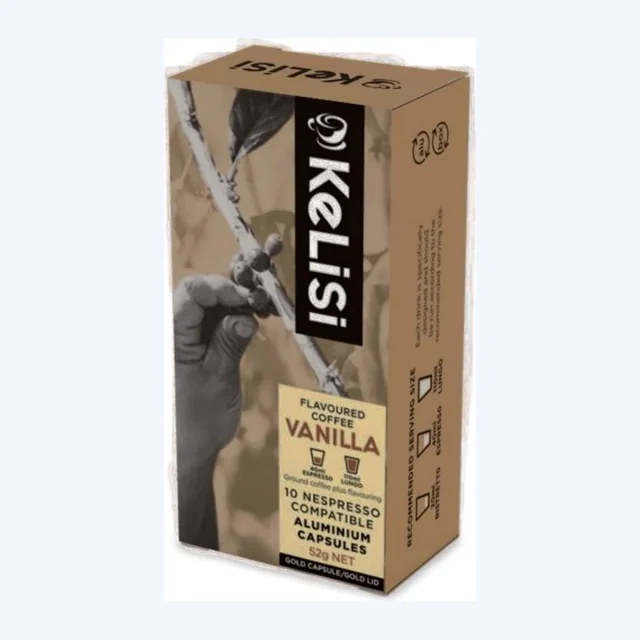 KeLiSi Vanilla Coffee | Nespresso Compatible Aluminium Coffee Capsules