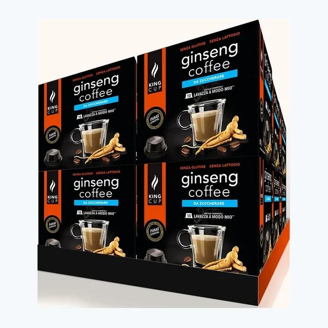 120 capsule Lavazza® A Modo Mio®* Caffè al ginseng da zuccherare