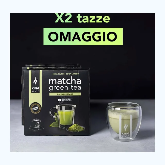 2 tazzine omaggio + 100 capsule Matcha Green Tea Nescafè Dolce e Gusto®*