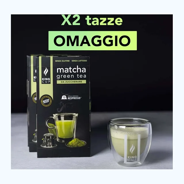 2 tazzine omaggio + 100 capsule Matcha Green Tea Nespresso®*
