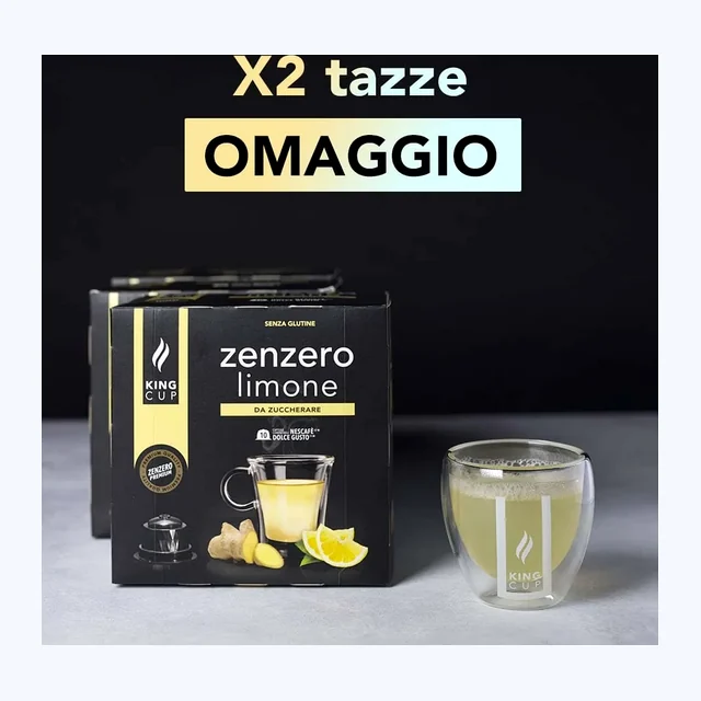 2 tazzine omaggio + 100 capsule zenzero e limone Nescafè Dolce e Gusto®*