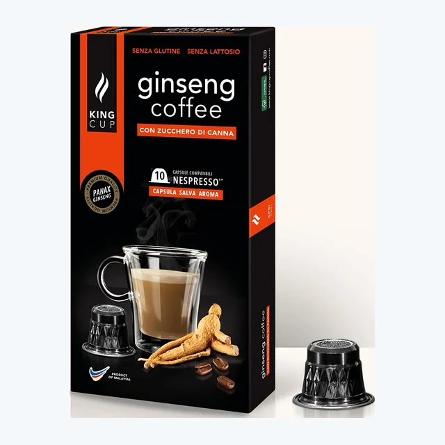 Caffè al Ginseng con zucchero di canna - Capsule Nespresso®*