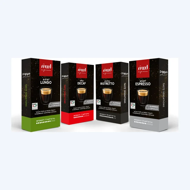120 Capsules Nespresso Compatible Discovery Pack - Aluminium Capsules 55g - 4 Blends (Decaf, Lungo, Espresso, Ristretto)