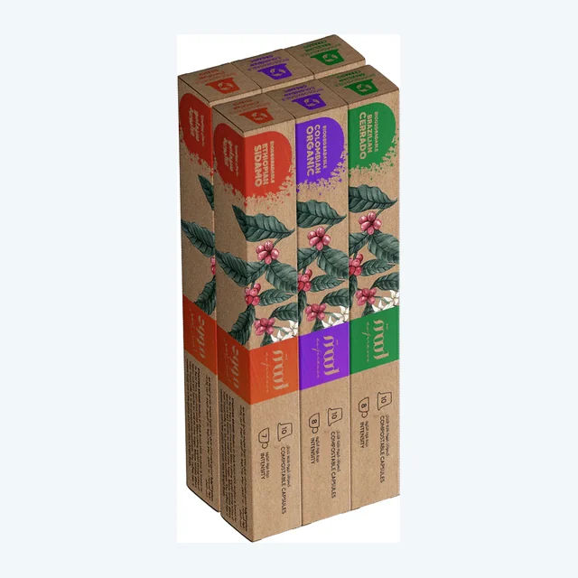 Biodegradable Bundle - Nespresso Compatible Variety Pack (60 Capsules)