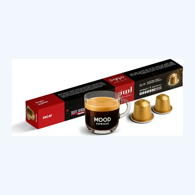Decaf - Nespresso Compatible Aluminium capsules, 10 Capsules