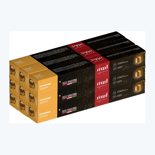 Ethiopian Sidamo 100% Arabica Nespresso Compatible Aluminium Capsules (90 Capsules)