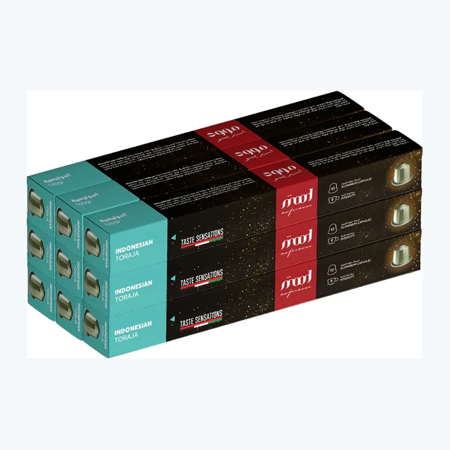 Indonesian Toraja 100% Arabica Nespresso Compatible Aluminium Capsules (90 Capsules)