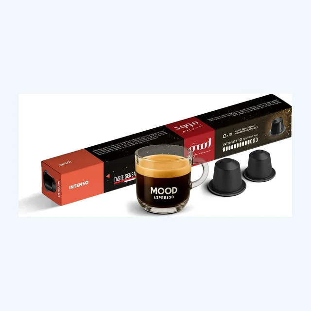 Mood Espresso Mega Coffee Sale – Nespresso Compatible Aluminium Capsules, 10 Pods (52g) | Strong Espresso Blend | 30% Off