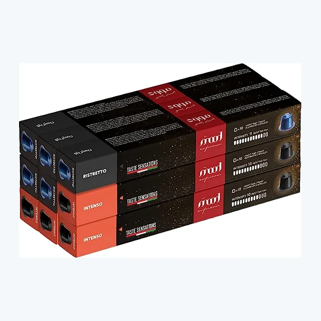 Nespresso Compatible Aluminium Capsules - Ristretto (50 pods) + Intenso (40 pods)