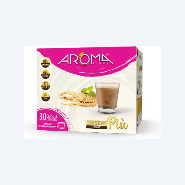 AROMA Caffè Ginseng Senza Lattosio 30 Capsule Compatibili Espresso Point*