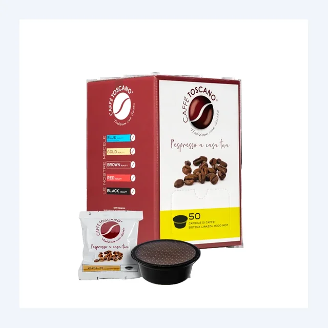 Caffè Toscano Compatibili Lavazza®* A Modo Mio®* Miscela Gold Quality 50 capsule
