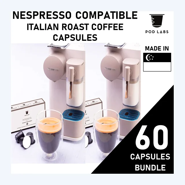 [Bundle of 6 Special] Pod Labs Nespresso Compatible Intensità (60 Capsules)