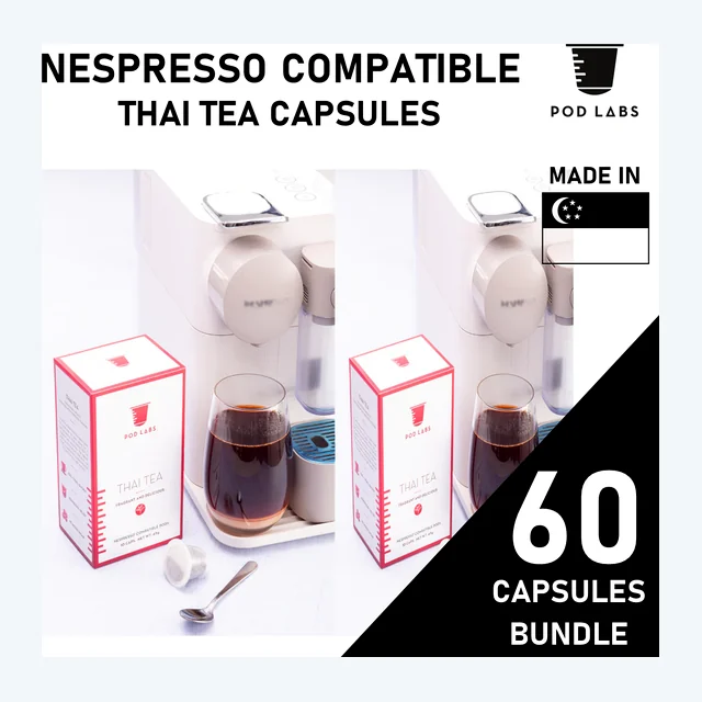 [Bundle of 6 Special] Pod Labs Nespresso Compatible Thai Tea (60 Capsules)