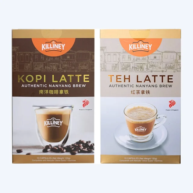 Killiney Kopi & Teh Latte Duo Bundle (Dolce Gusto Compatible Capsule Pods)