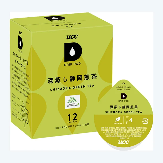 UCC DRIP POD ドリップポッド 深蒸し静岡煎茶 12個入【KEURIG(キューリグ)ではご利用頂けません】