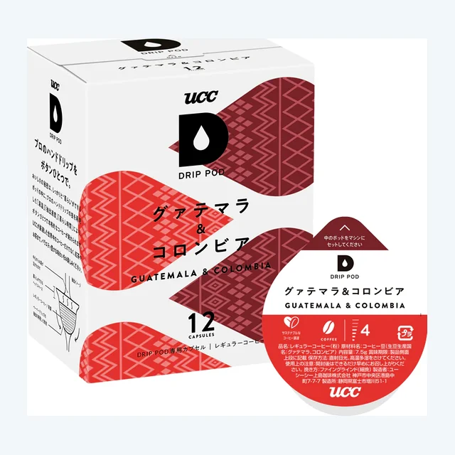UCC DRIP POD ドリップポッド グァテマラ＆コロンビア 12個入【KEURIG(キューリグ)ではご利用頂けません】
