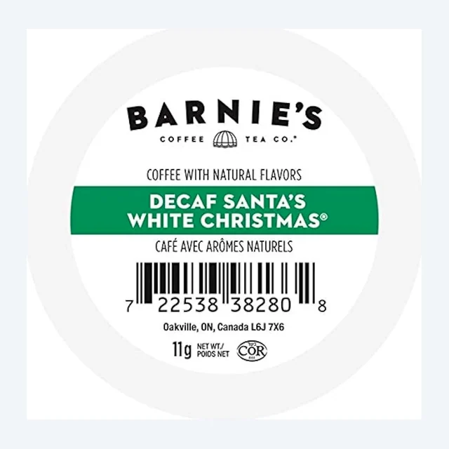 Barnies Coffee - Santa's White Christmas *DECAF* 24 Pack