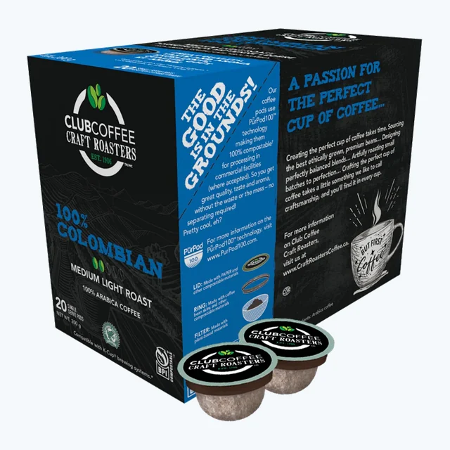 Club Coffee - 100% Colombian 20 Pack