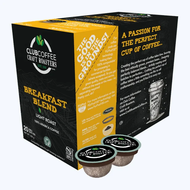 Club Coffee - Breakfast Blend 20 Pack