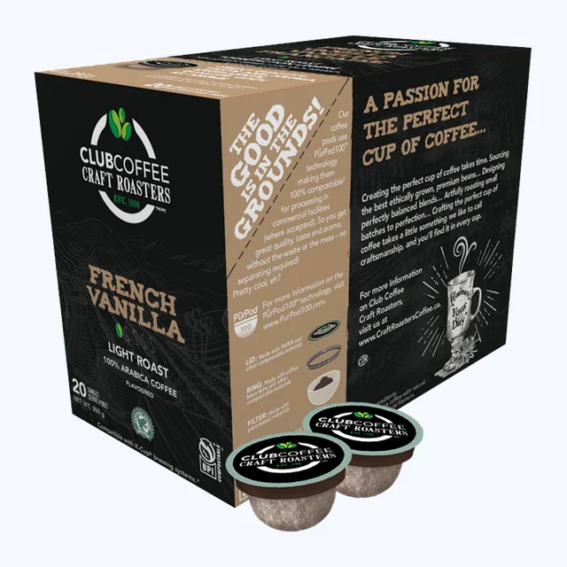 Club Coffee - French Vanilla 20 Pack