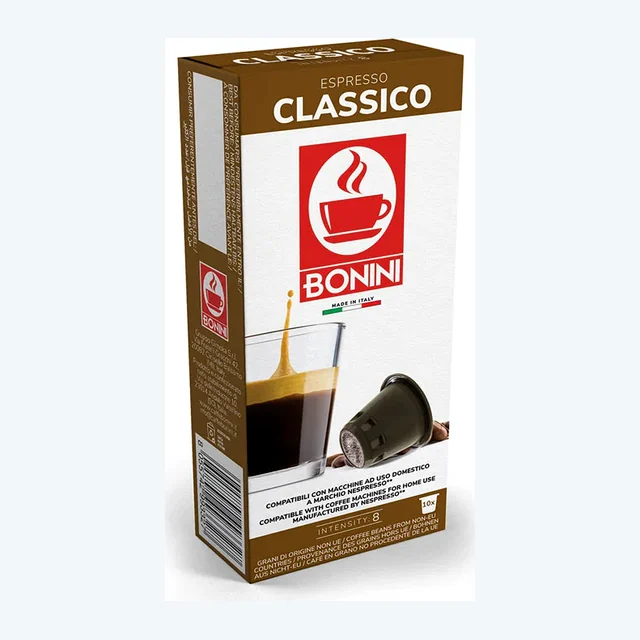 Bonini Classico 10 Capsule Nespresso Compatible Pods