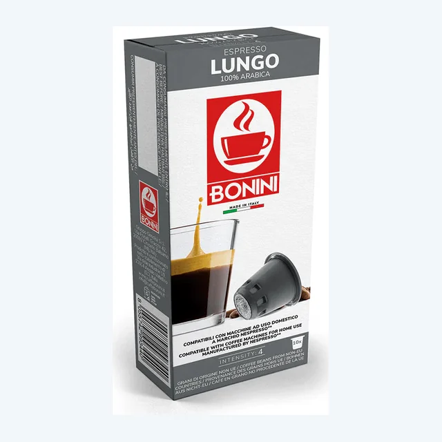 Bonini Lungo 10 Capsule Nespresso Compatible Pods
