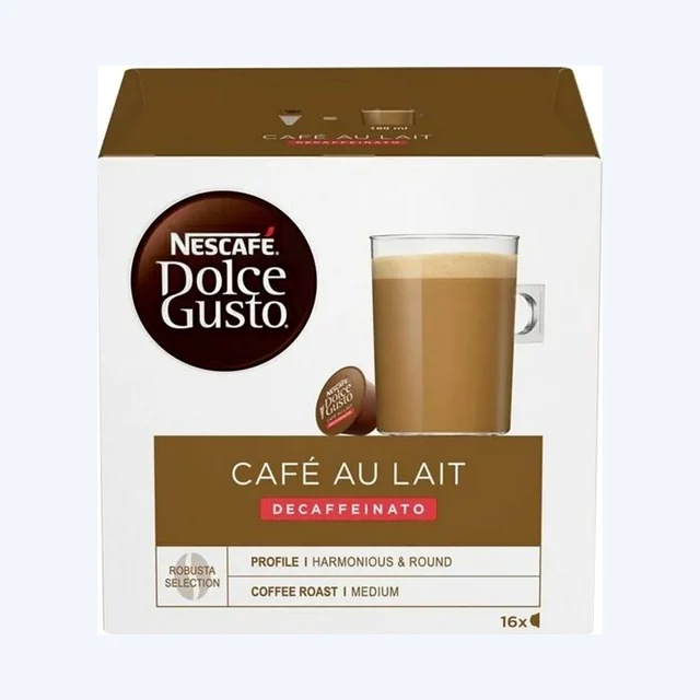 Dolce Gusto Cafe Au Lait Decaf Coffee Pods