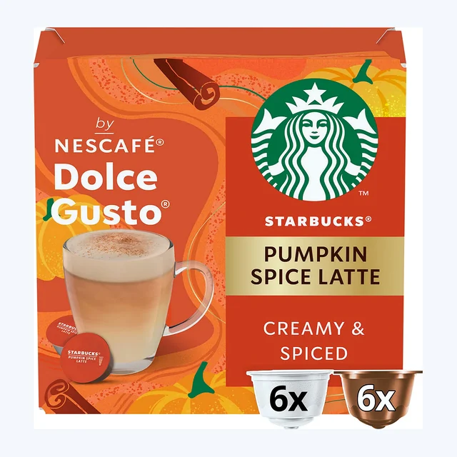 Dolce Gusto Starbucks Pumpkin Spice Latte Coffee Pods