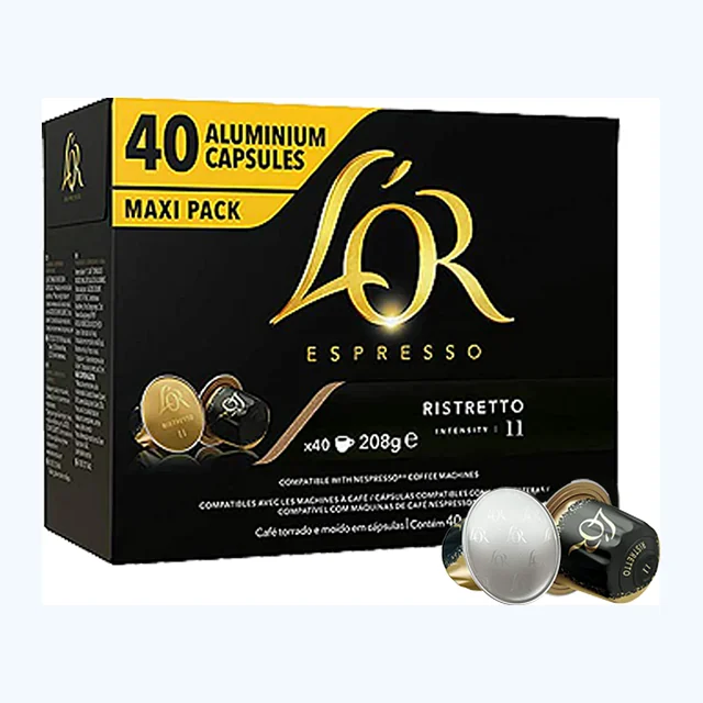 L'OR Espresso Ristretto Nespresso Compatible 40 Coffee Capsules Packet