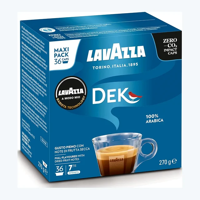 Lavazza A Modo Mio Decaffeinated 36 Coffee Pods