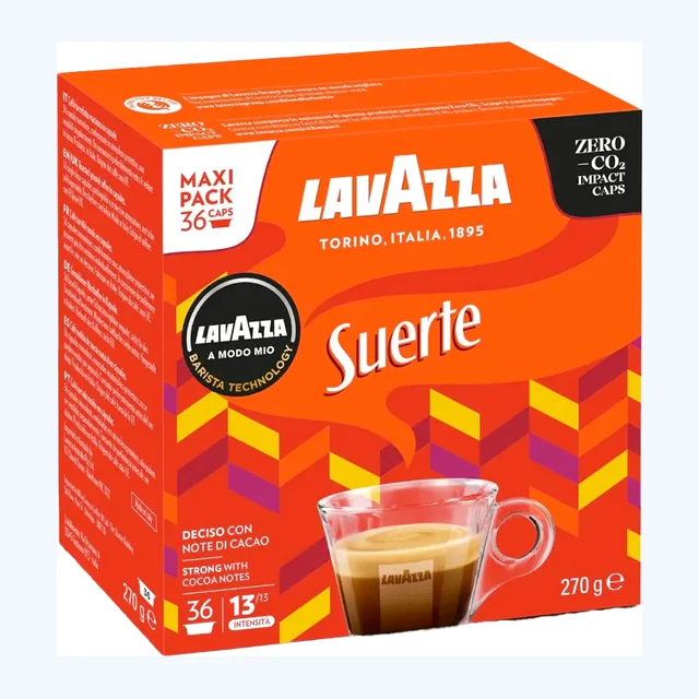 Lavazza A Modo Mio Espresso Suerte 36 Coffee Pods
