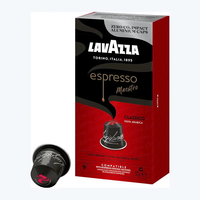 Lavazza Maestro Espresso Classico 10 Capsule Nespresso Compatible Pods
