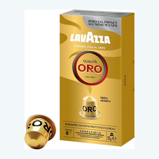 Lavazza Qualita Oro 10 Capsule Nespresso Compatible Pods
