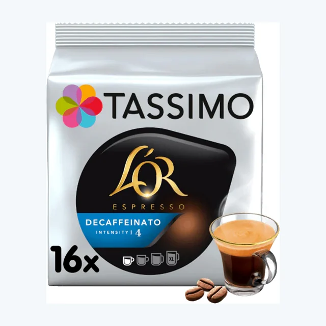 Tassimo L'OR Espresso Decaffeinato Decaf Coffee Pods