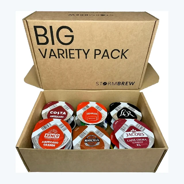 Tassimo Mixed Variety Pack – 22 Pods in a StormBrew Gift Box