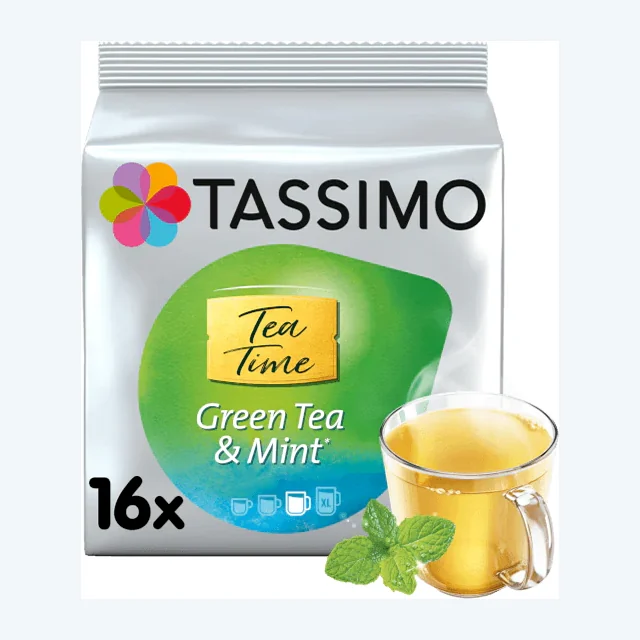 Tassimo Tea Time Green Tea & Mint Tea Pods