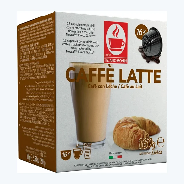 Tiziano Bonini Dolce Gusto Compatible Café Au Lait Coffee Pods