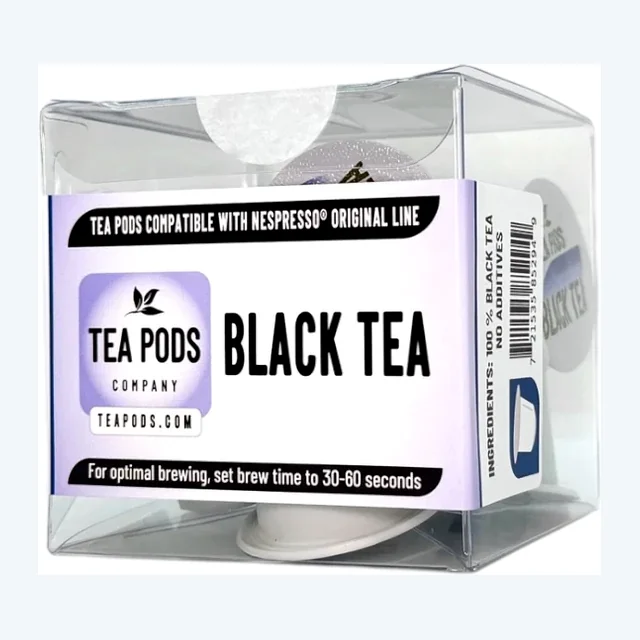 Black tea pods compatible with Nespresso OriginalLine