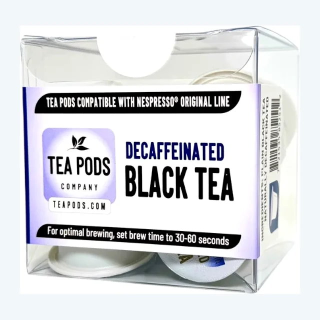 DECAF Black tea pods compatible with Nespresso OriginalLine