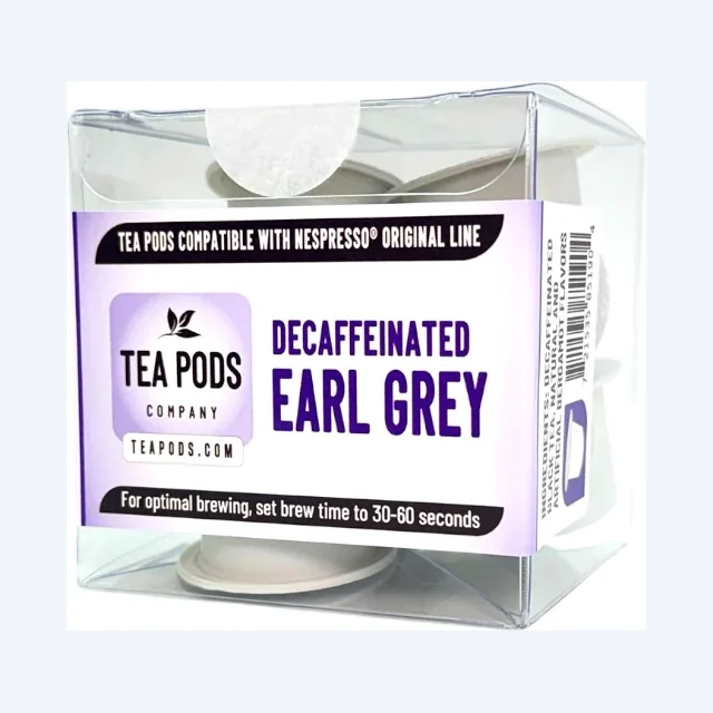 DECAF Earl Grey black tea pods compatible with Nespresso OriginalLine