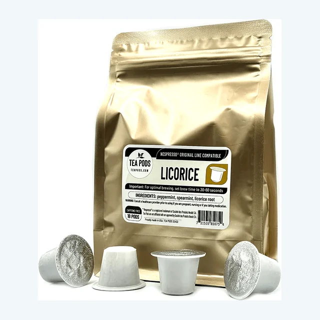Licorice tea pods Nespresso OriginalLine compatible
