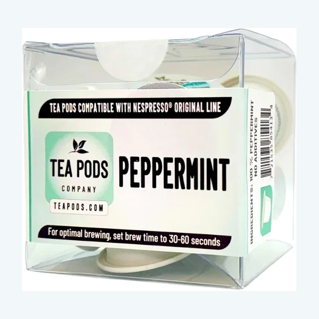 Peppermint tea pods compatible with Nespresso OriginalLine