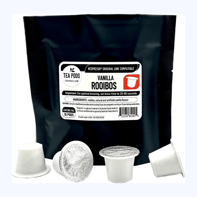 Rooibos Vanilla tea pods compatible with Nespresso OriginalLine