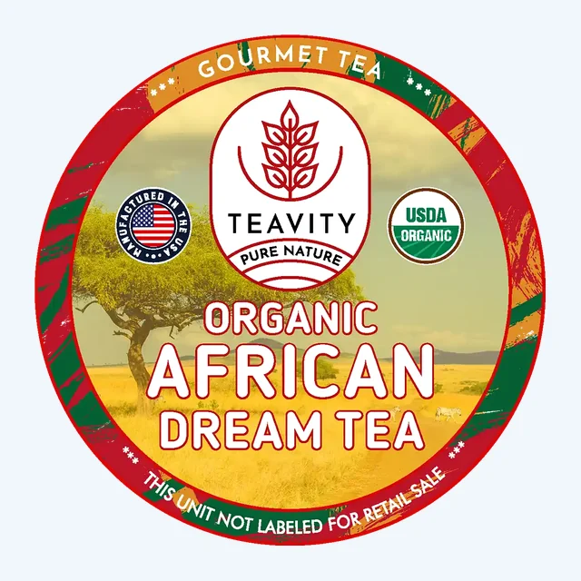 Organic African Dream Rooibos Tea Pods – Decaf Vanilla Orange Herbal Blend