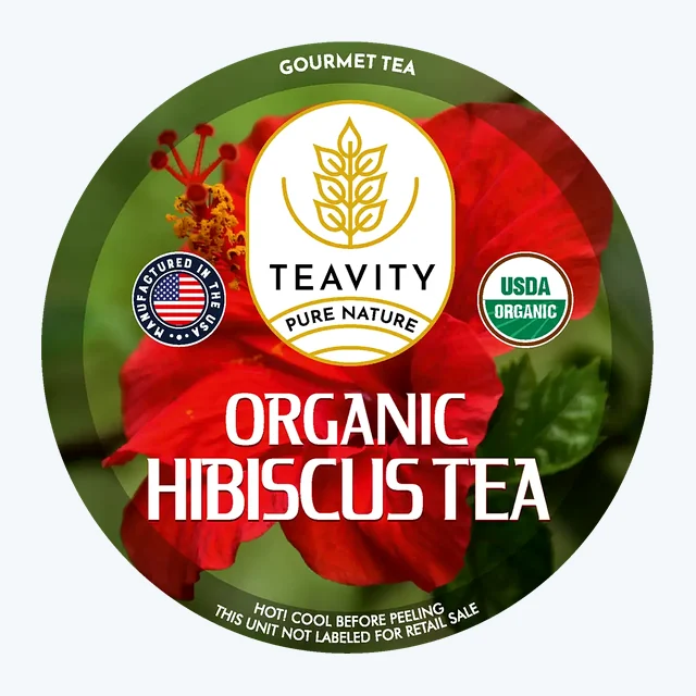 Organic Hibiscus Tea Pods – Caffeine-Free, Tart & Refreshing Herbal Brew
