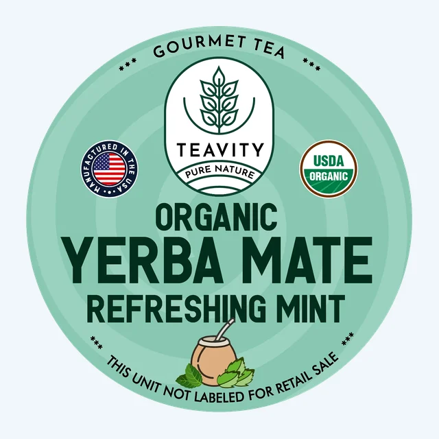 Organic Mint Yerba Mate Tea Pods for Keurig – Refreshing Herbal Energy Blend