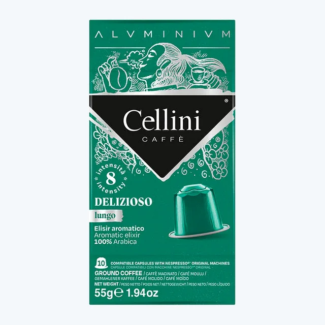 CELLINI Nespresso - LUNGO DELIZIOSO (10Caps Alluminio)